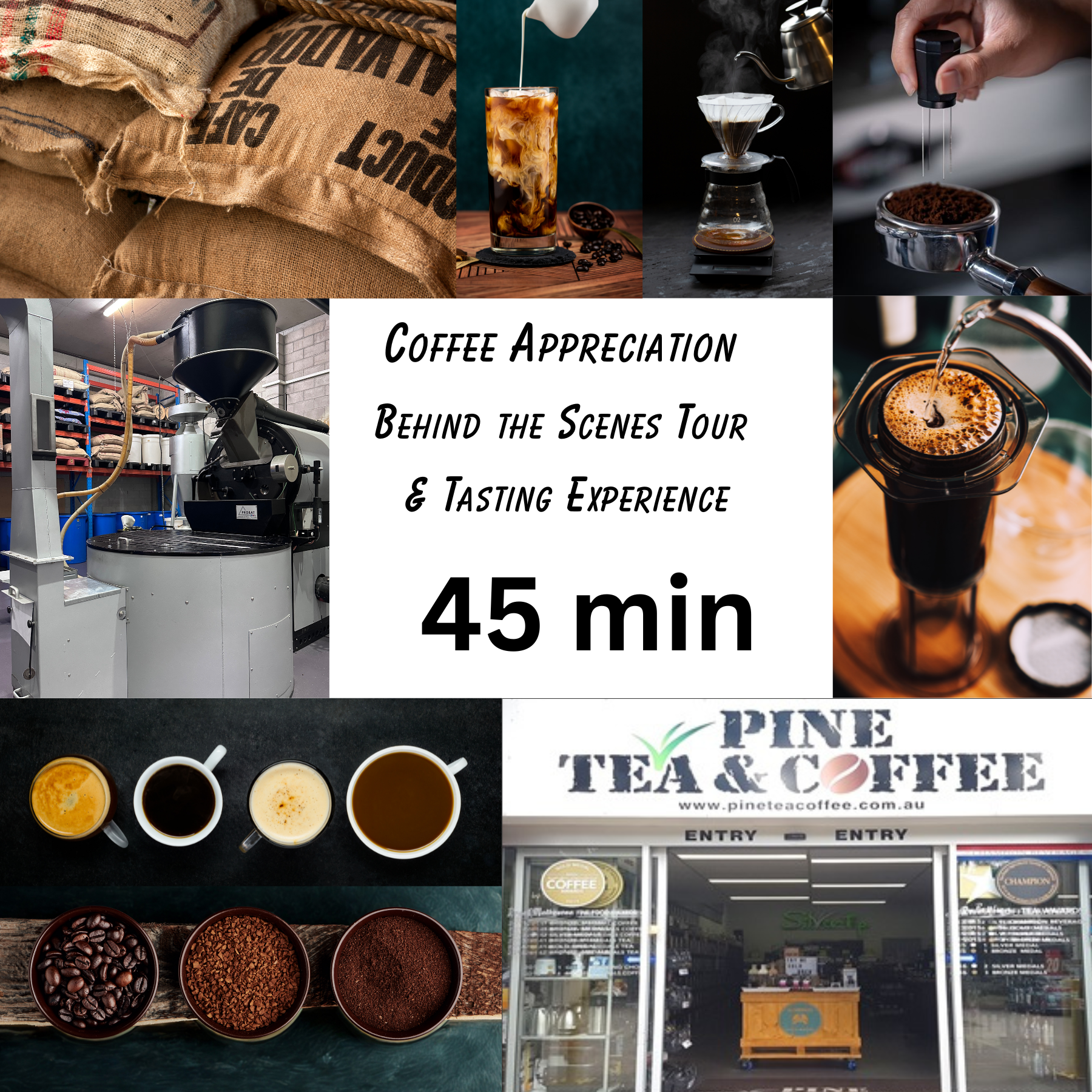 Coffee Appreciation Tour & Tastings 45 min